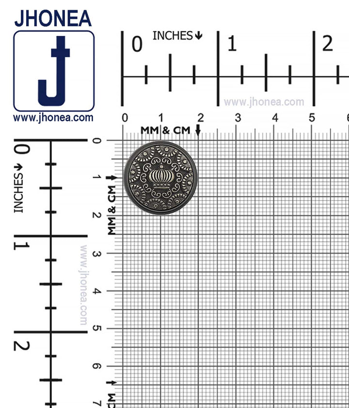 Metal Carving Engraved Ethnic Buttons For Oriental Dresses