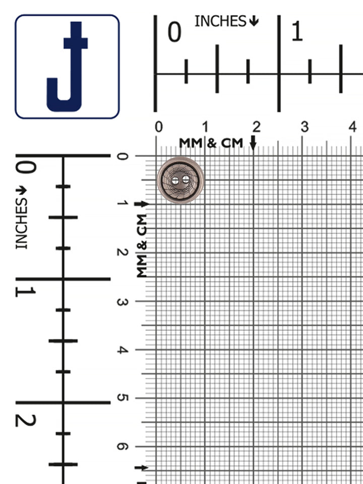 Premium 2-Hole Slight Hollow Round Shape Metal Buttons