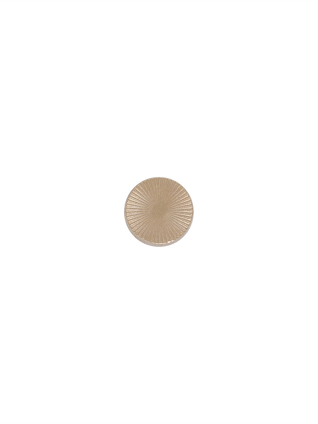 Round Shape with Engraved Lines Shank Metal Button