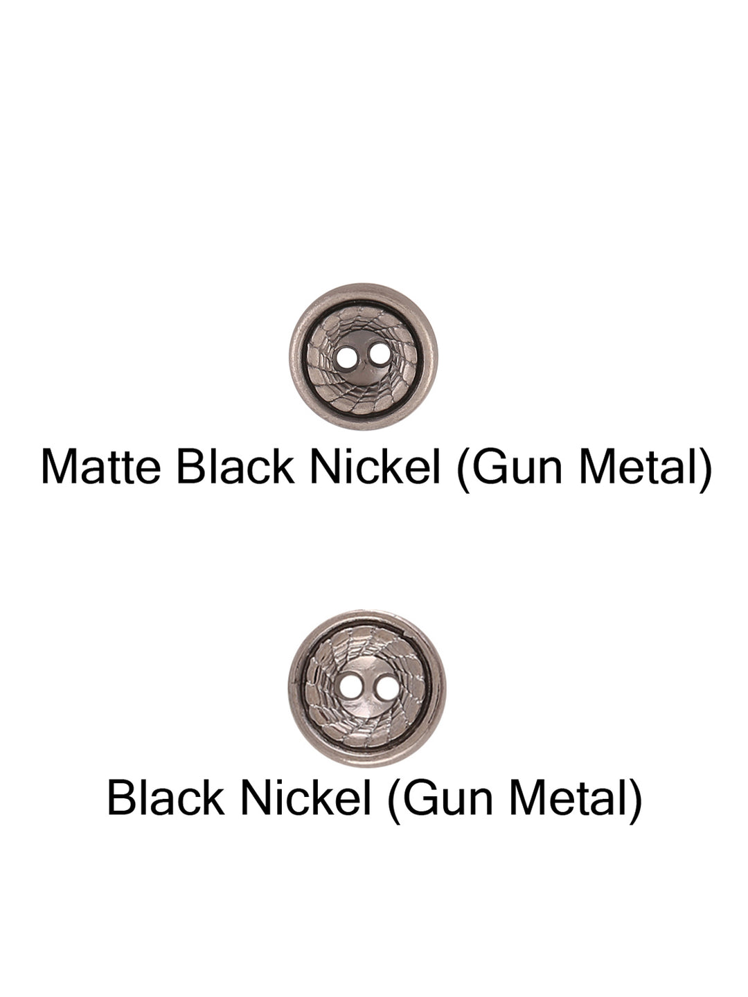 Premium 2-Hole Slight Hollow Round Shape Metal Buttons