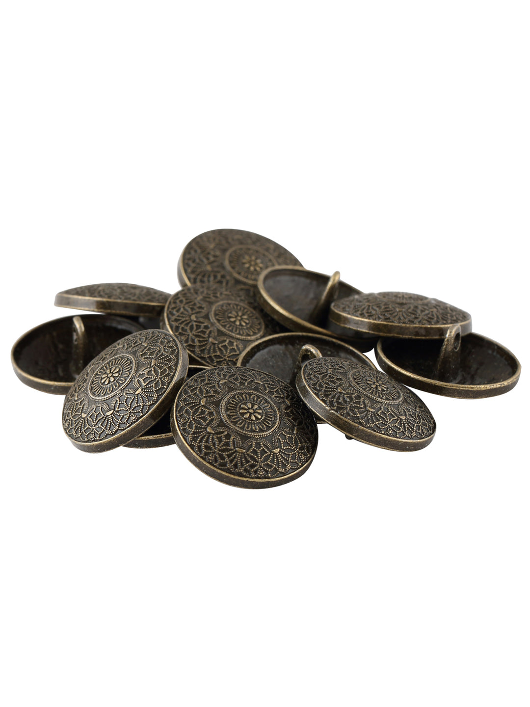 Antique Brass Mandala Design Sherwani Button