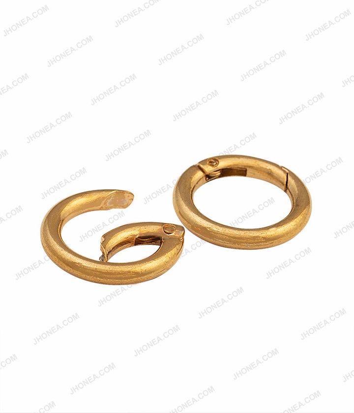Golden & Gunmetal Connector Metal Closed Jump Rings