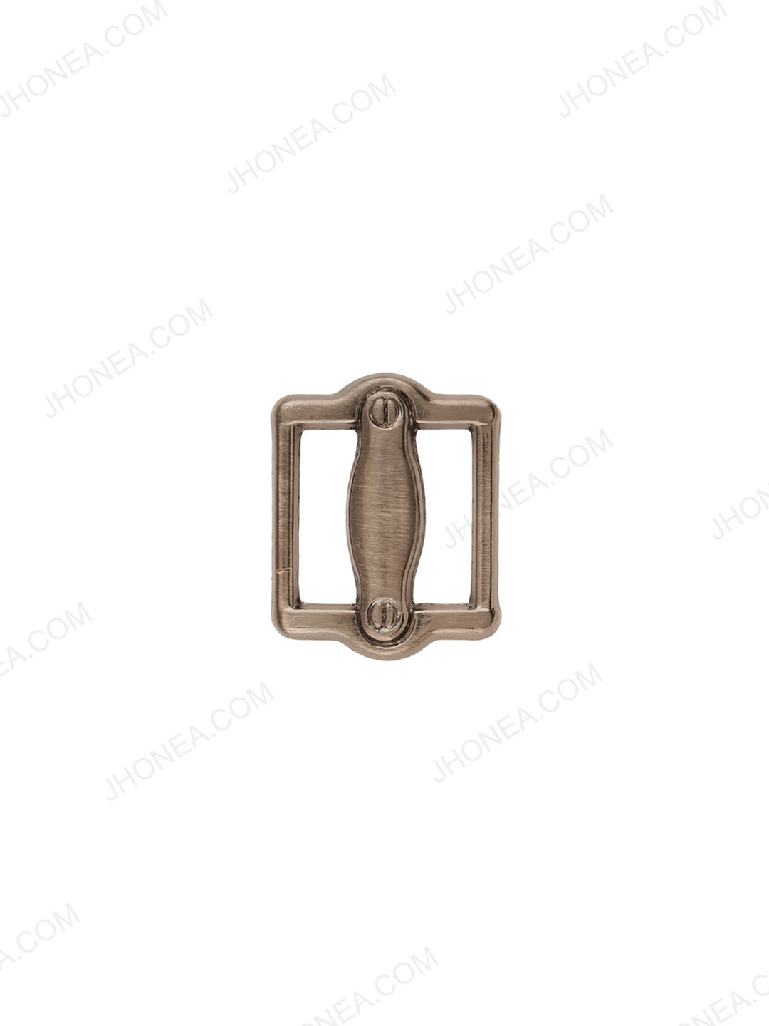 Shiny Gunmetal Center Bar Sleek Belt Buckle