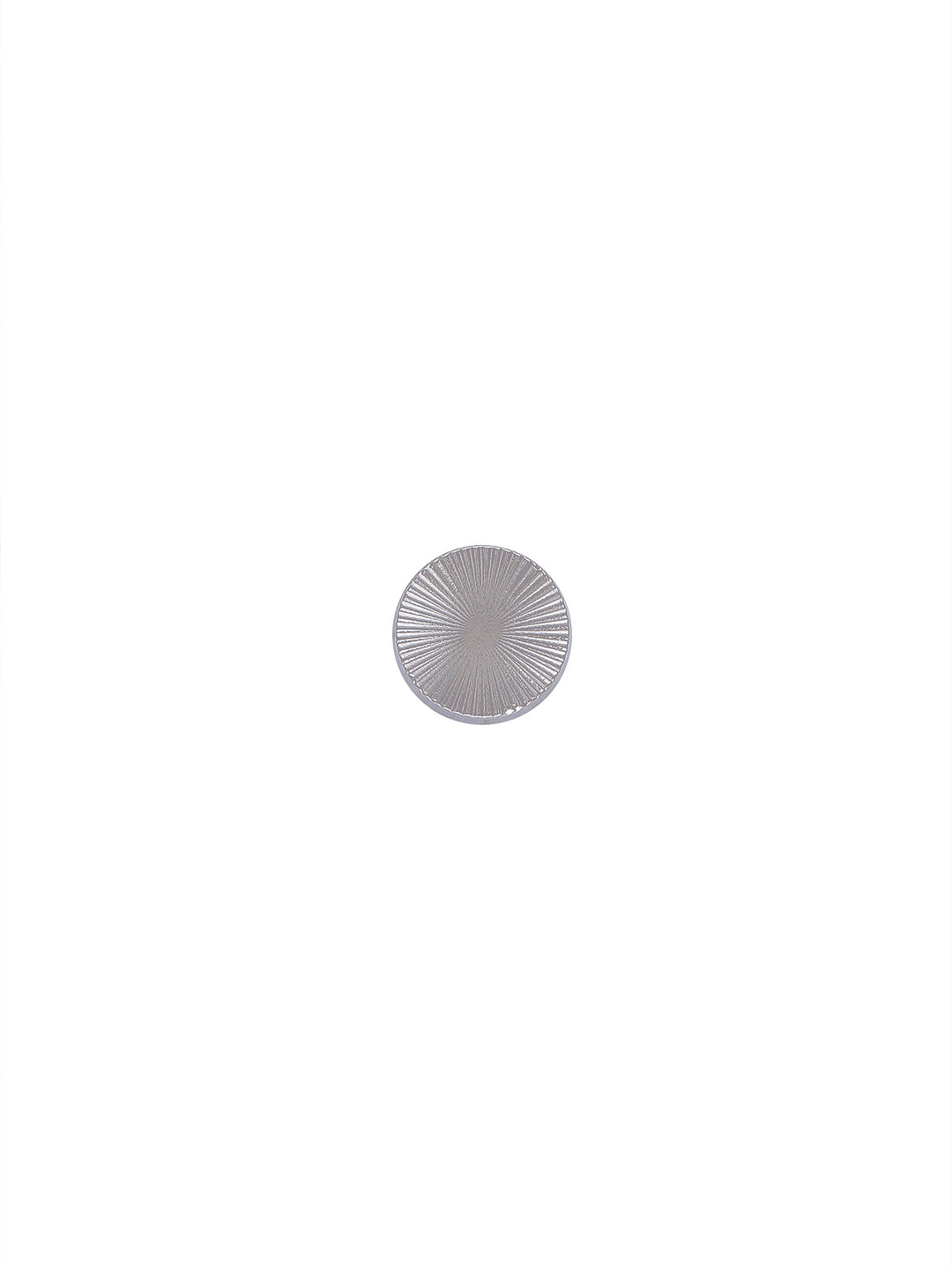 Round Shape with Engraved Lines Shank Metal Button