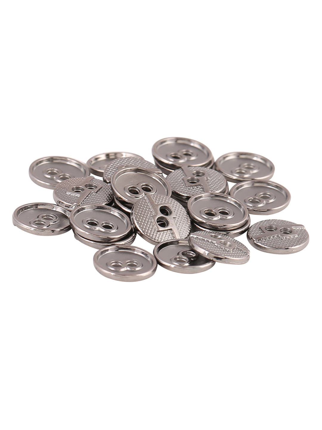 Square 2-Hole Round Shape Unique Surface Finish Shirt Button