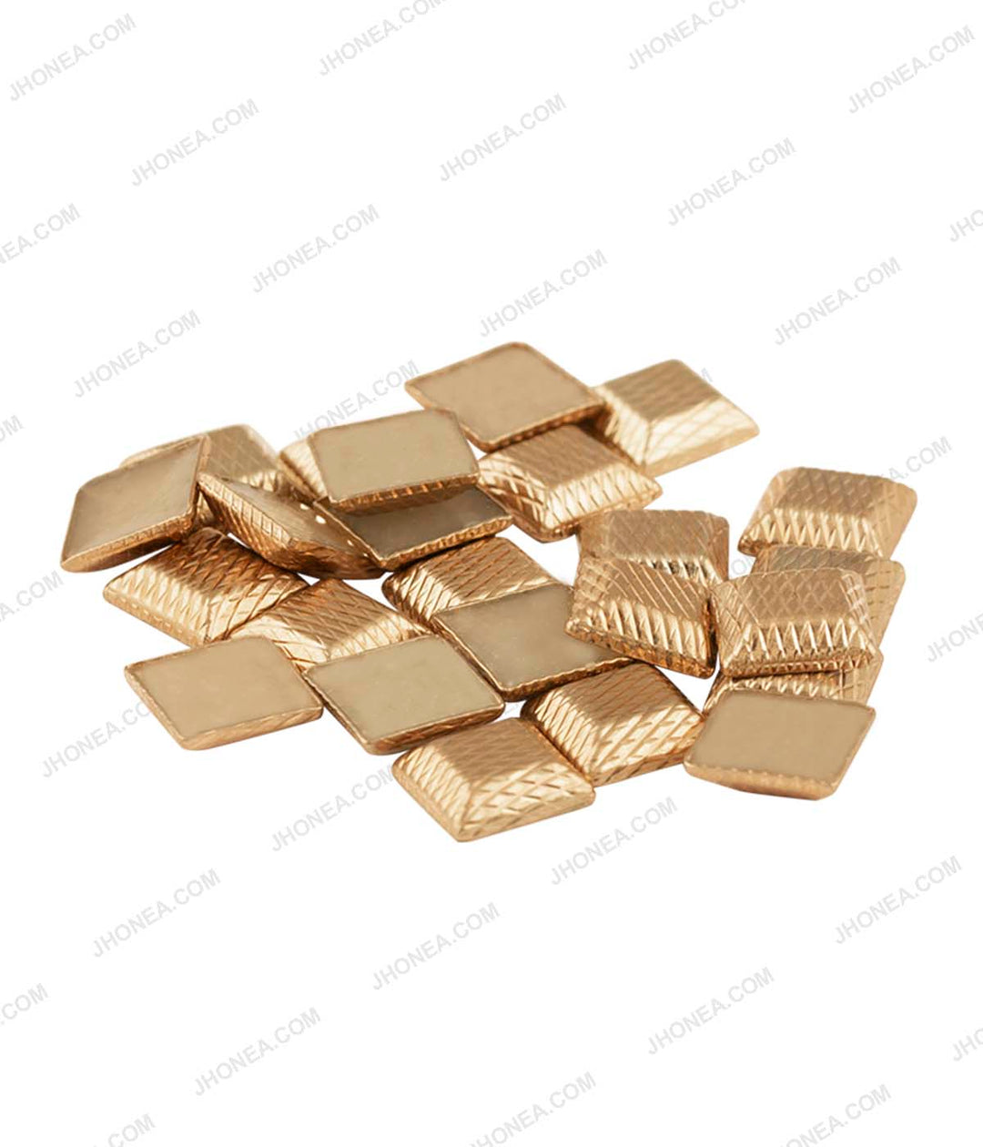 Small Square Shape Golden Checks Design Hotfix for Suits