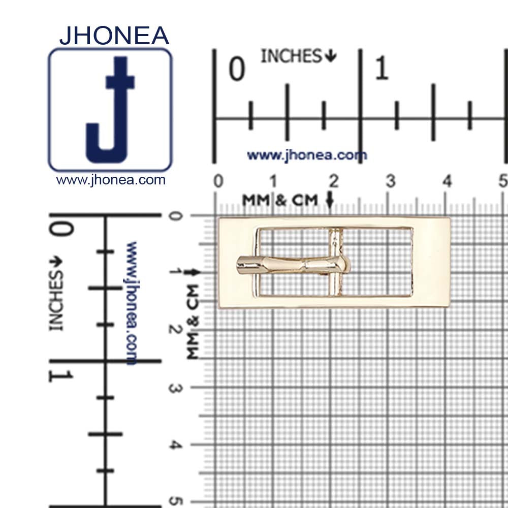 Shiny Rectangular Frame Cinch Belt Buckle