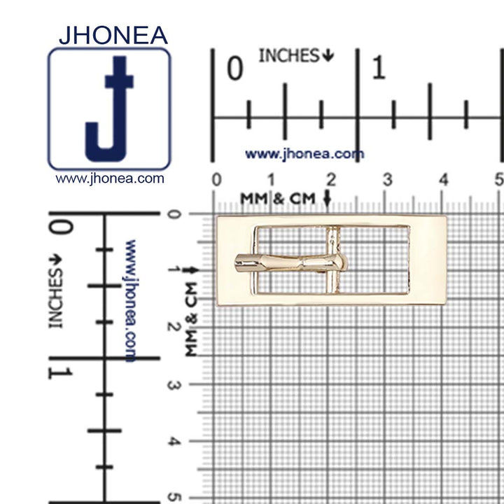 Shiny Rectangular Frame Cinch Belt Buckle