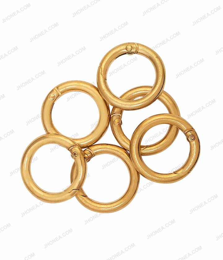 Golden & Gunmetal Connector Metal Closed Jump Rings