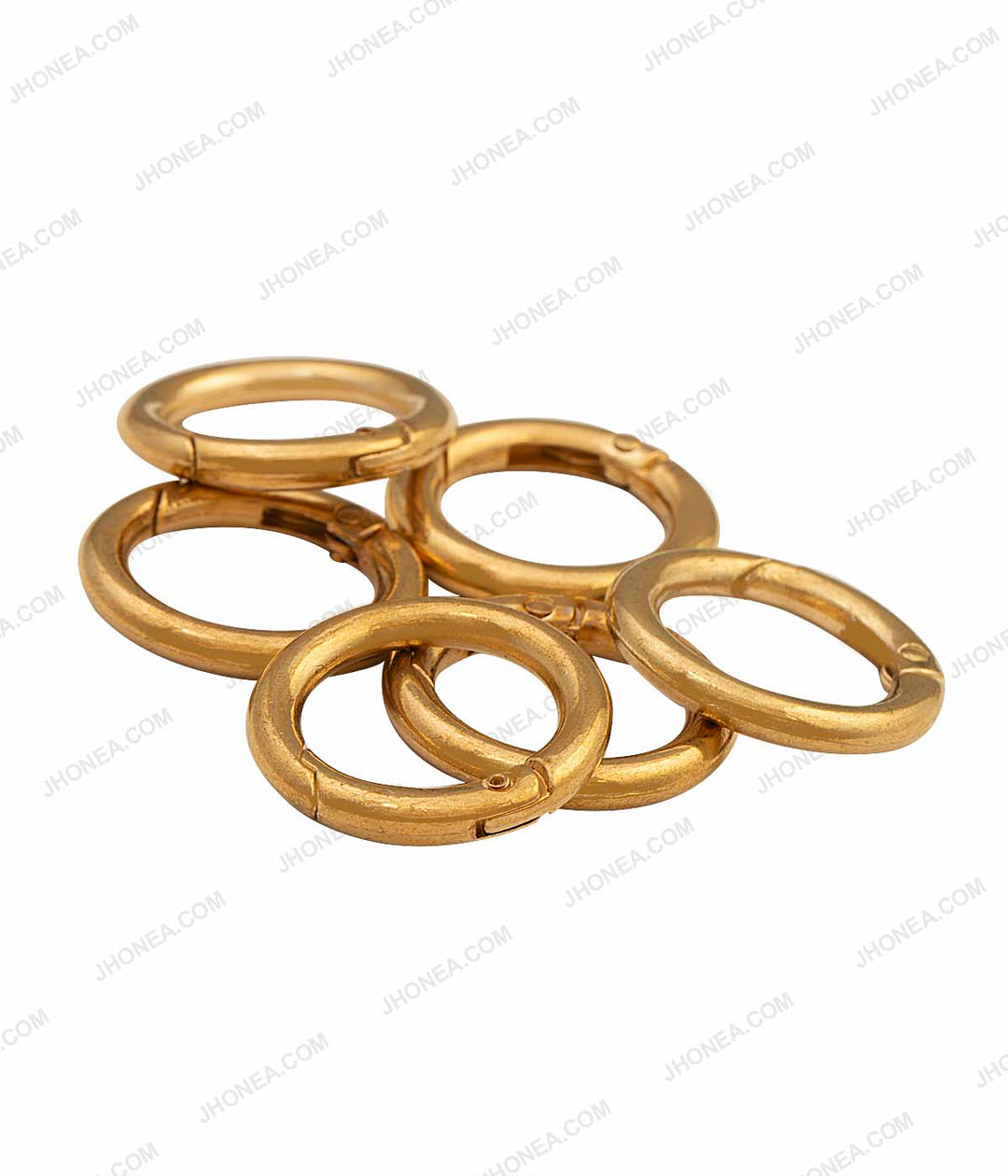 Golden & Gunmetal Connector Metal Closed Jump Rings