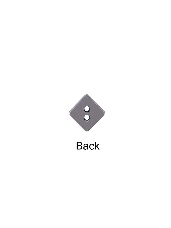 Square Shape Textured Surface 8mm Shirt Button
