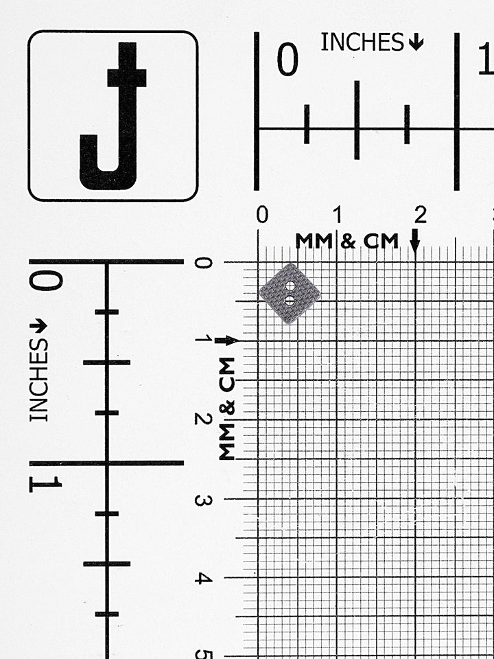 Square Shape Textured Surface 8mm Shirt Button
