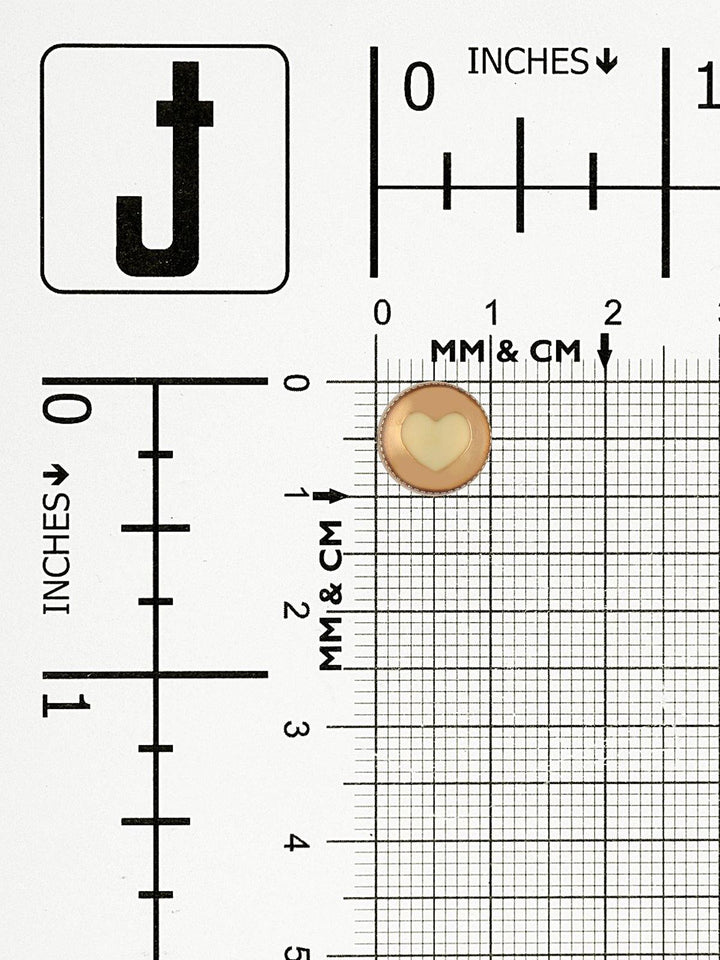 Classy Round Shape Lamination Lucite Metal Button - Jhonea Accessories