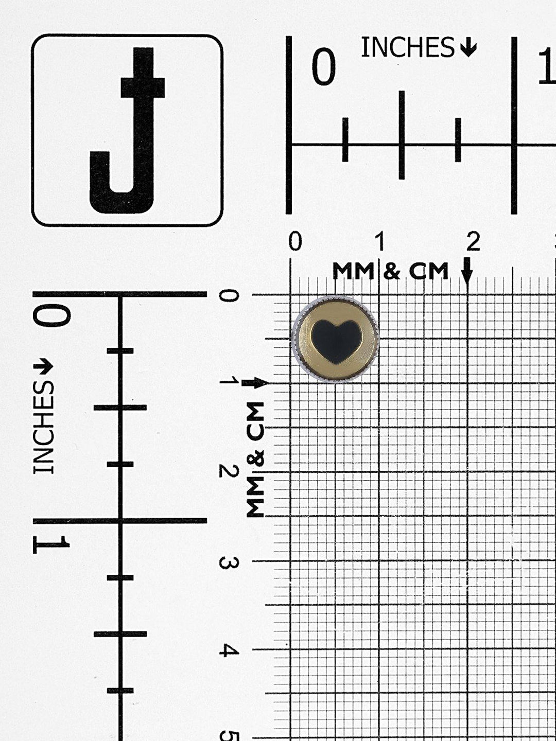 Classy Round Shape Lamination Lucite Metal Button - Jhonea Accessories