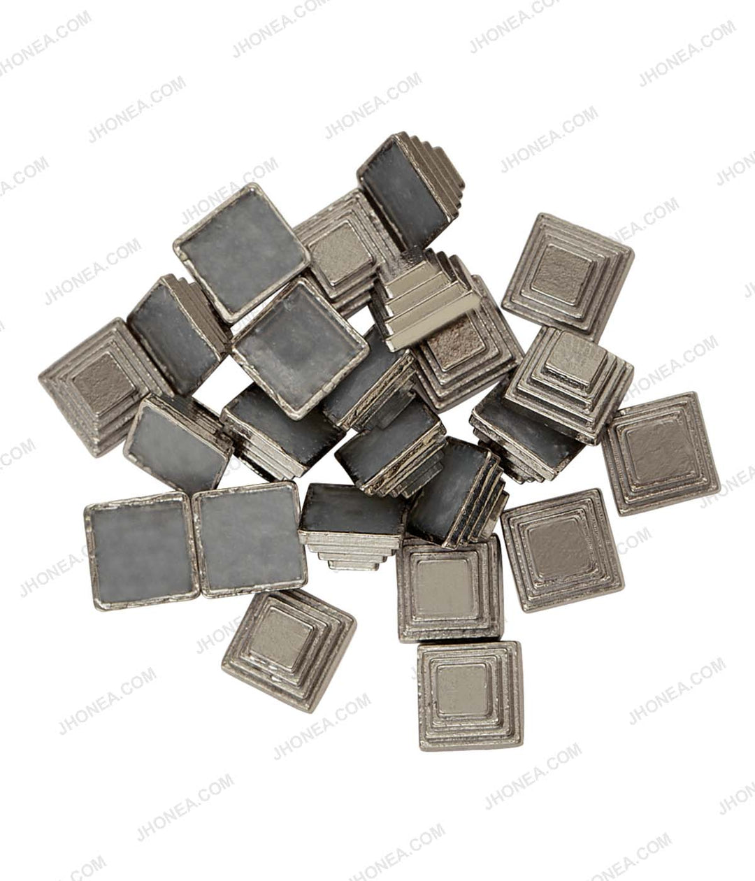 Western Style Square Shape Blocks Structure Studs for Suits