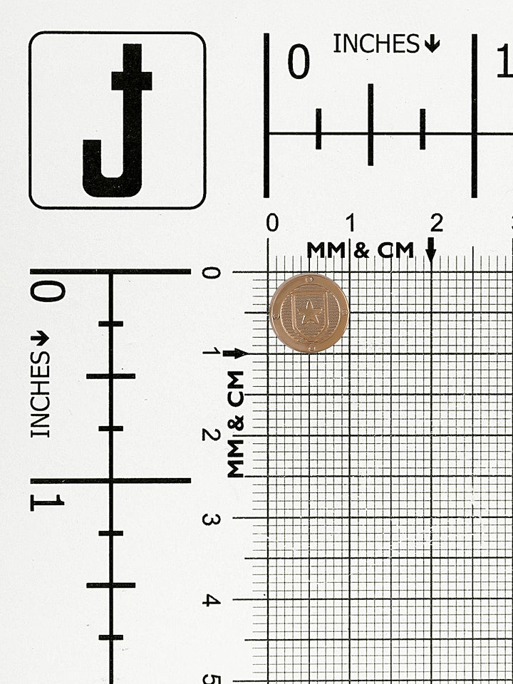Royal Star Badge Design Downhole Metal Button