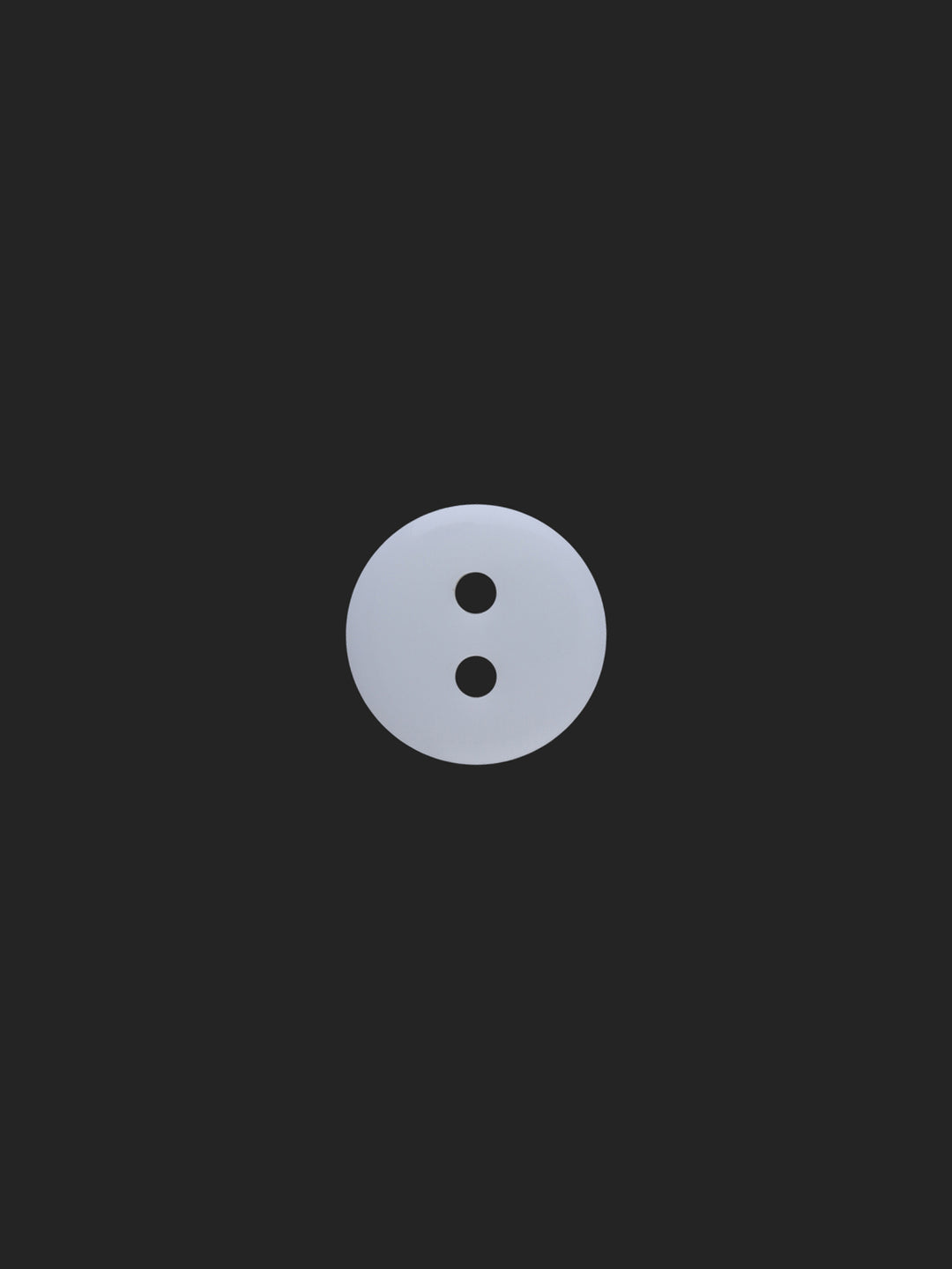 White Round Shape 2-Hole 11mm Shirt Button