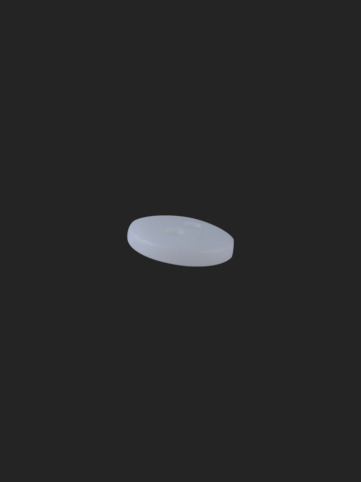 White Round Shape 2-Hole 11mm Shirt Button