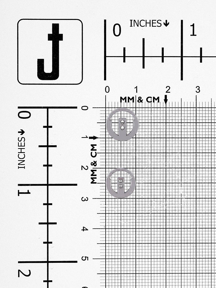 Classic 2-Hole Shirt Metal Button - Jhonea Accessories