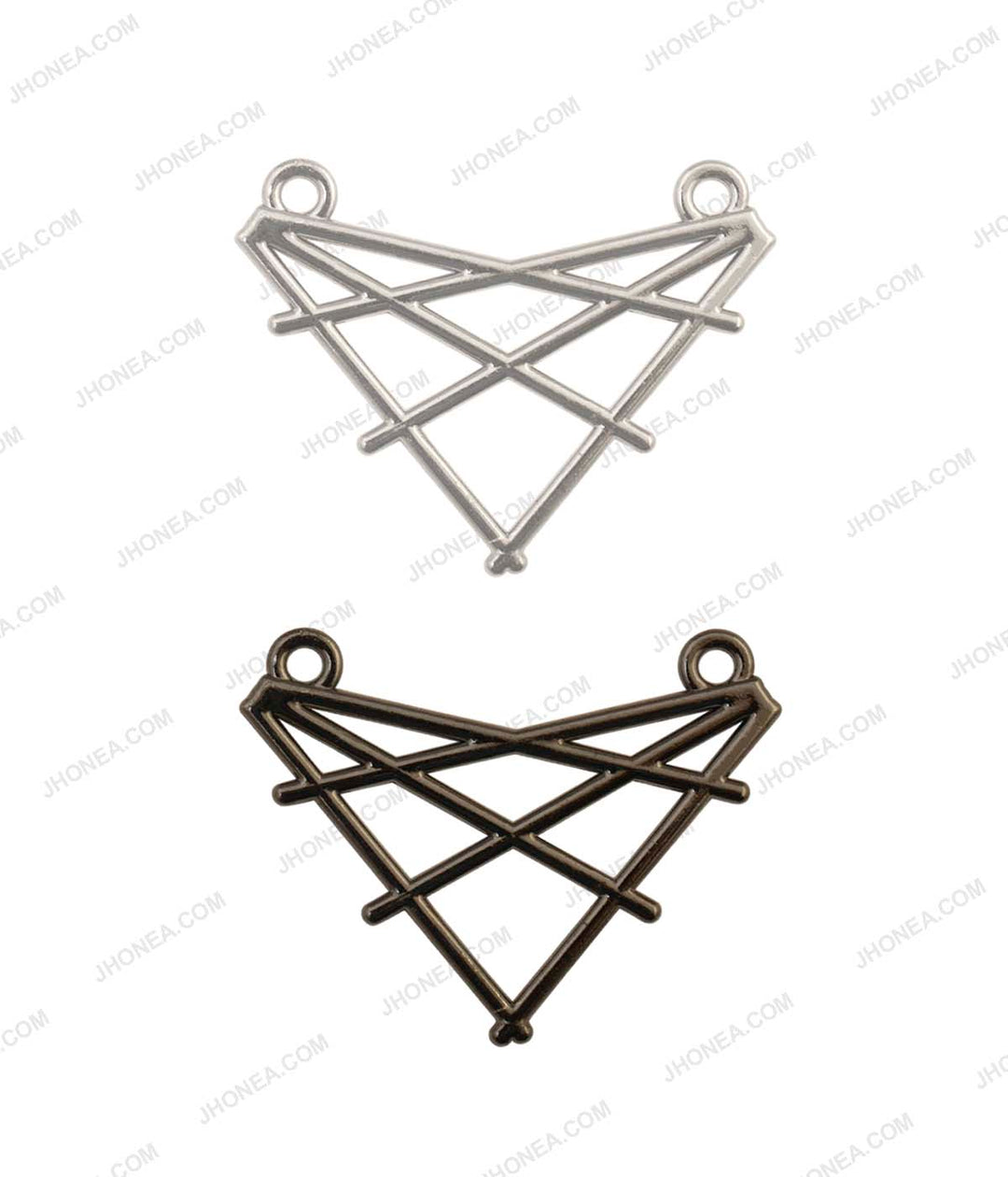 Geometric Criss-Cross Pattern Statement Clothing Accessory