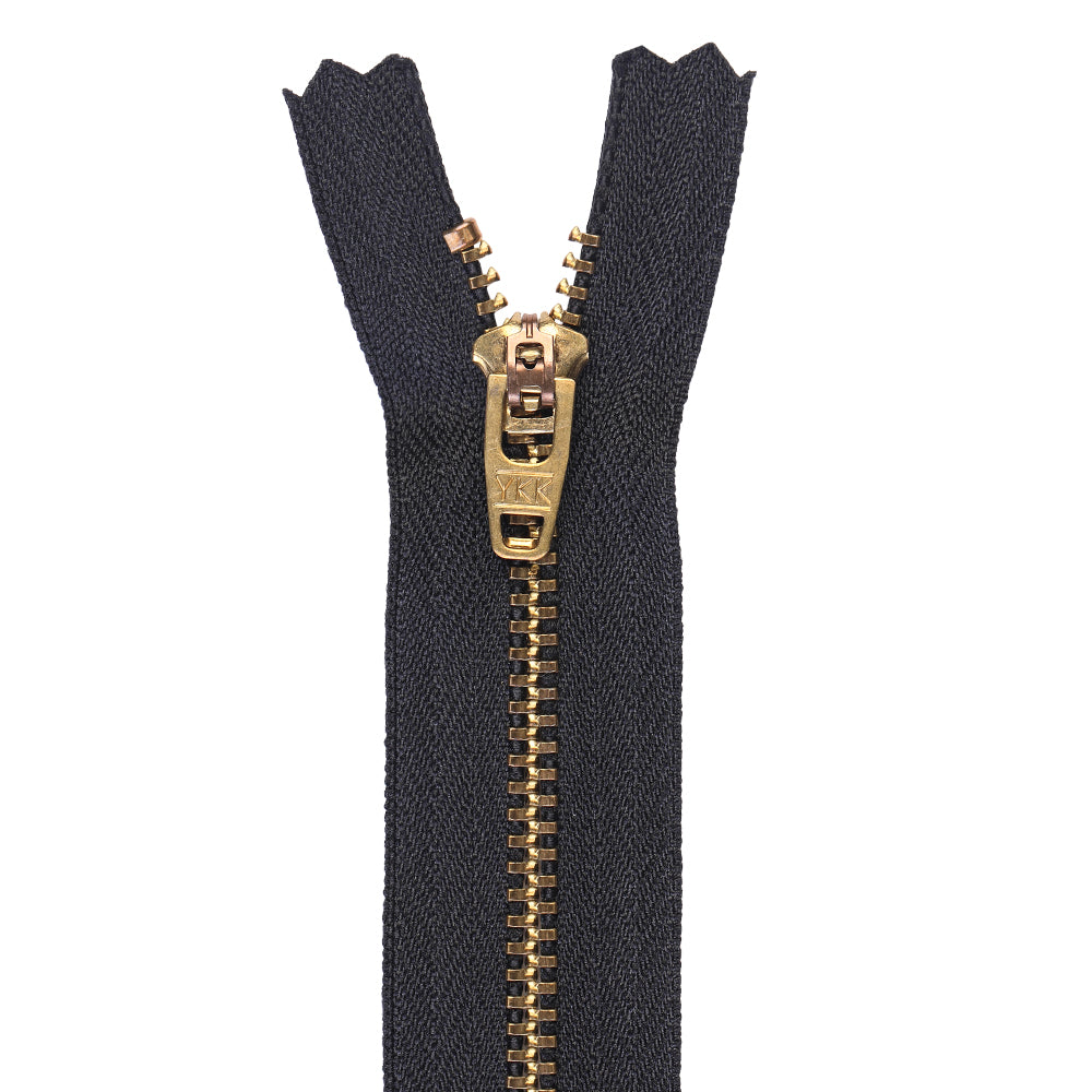 YKK- #5 Brass Closed-End 6inch YKK Jeans Zipper