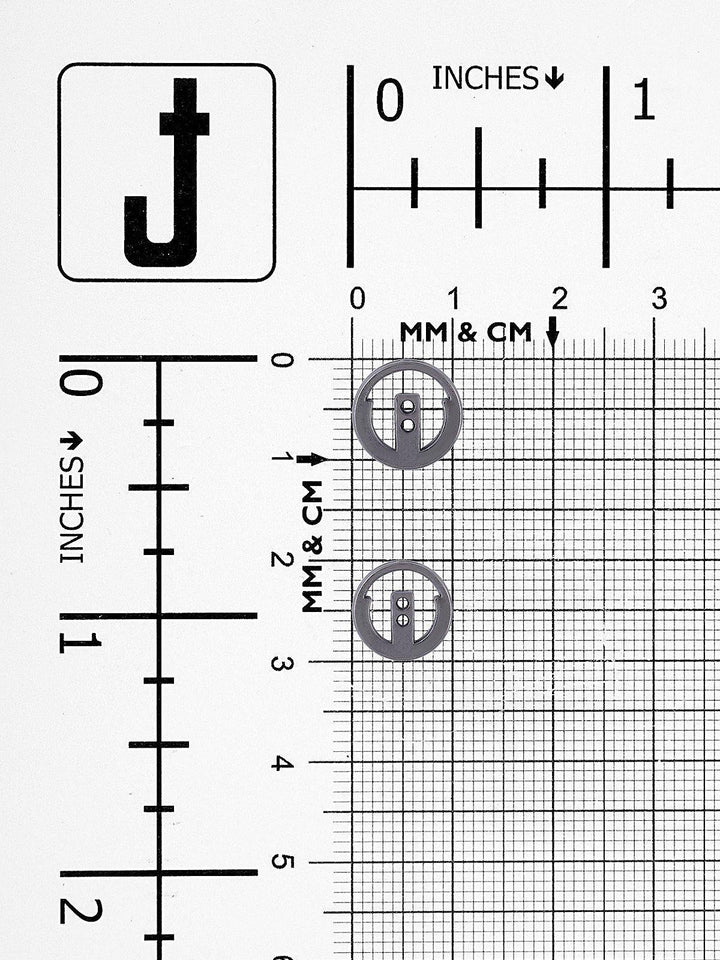 Classic 2-Hole Shirt Metal Button - Jhonea Accessories