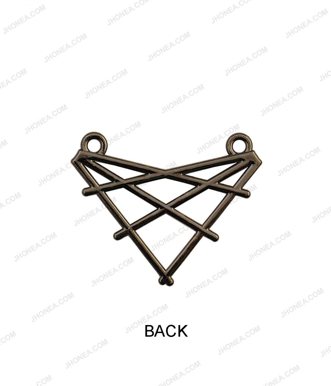 Geometric Criss-Cross Pattern Statement Clothing Accessory