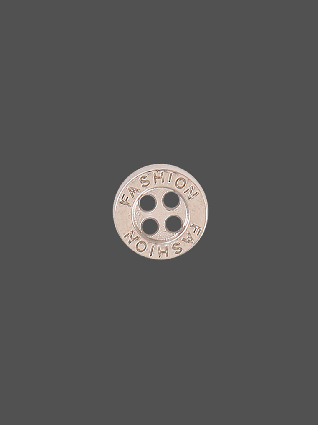 Fashion Round Shape 4-Hole Shirt Metal Button in Silver Color