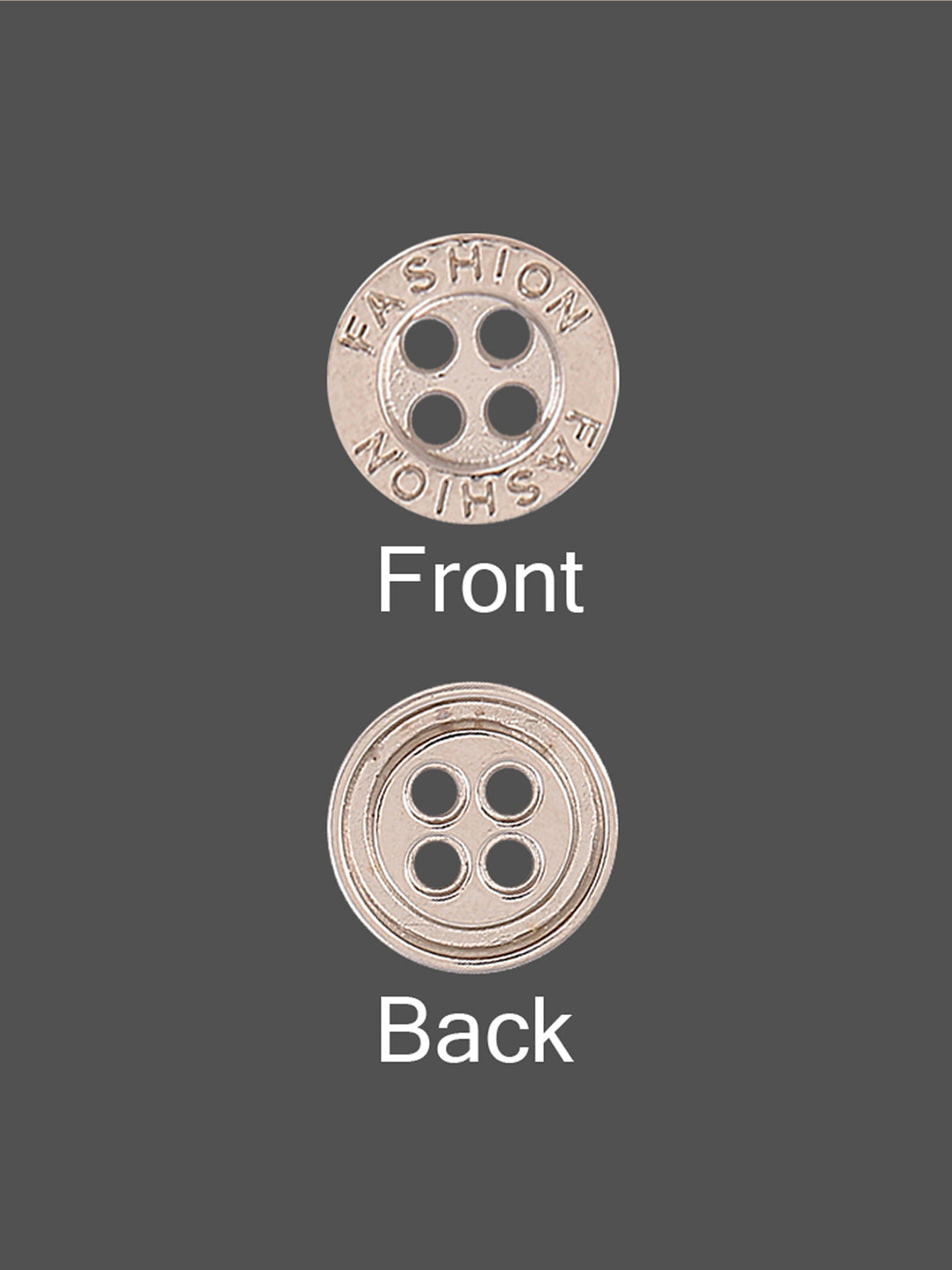 Fashion Round Shape 4-Hole Shirt Metal Button
