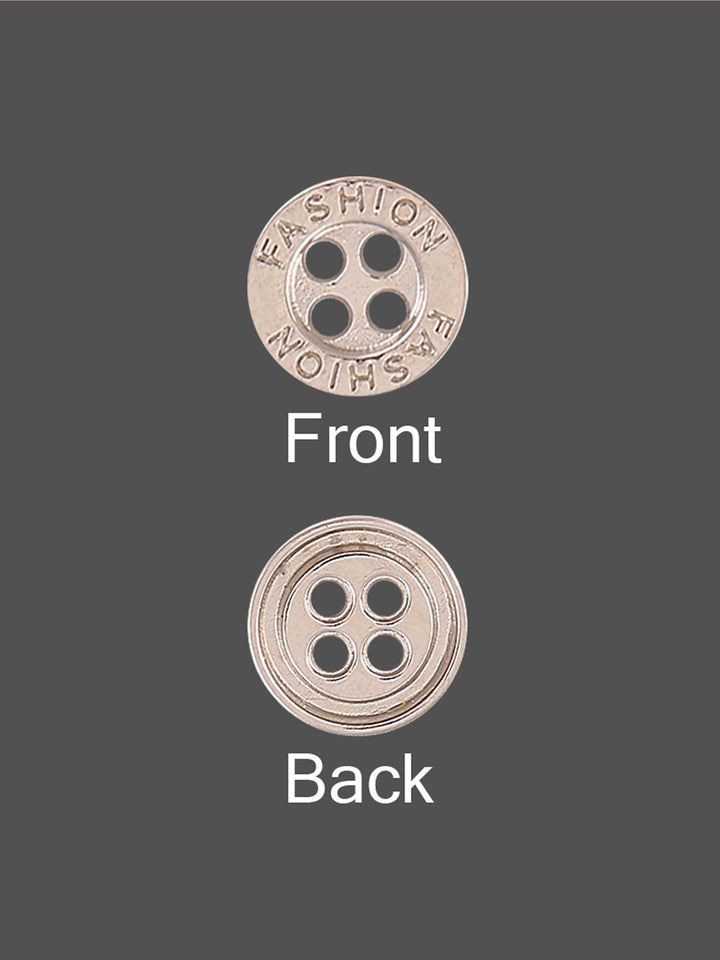 Fashion Round Shape 4-Hole Shirt Metal Button