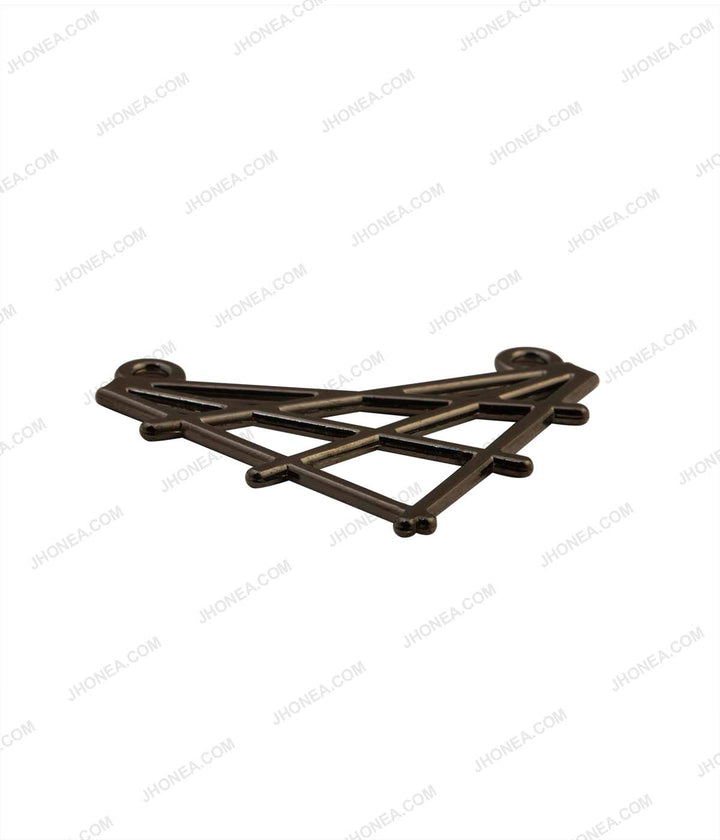 Geometric Criss-Cross Pattern Statement Clothing Accessory