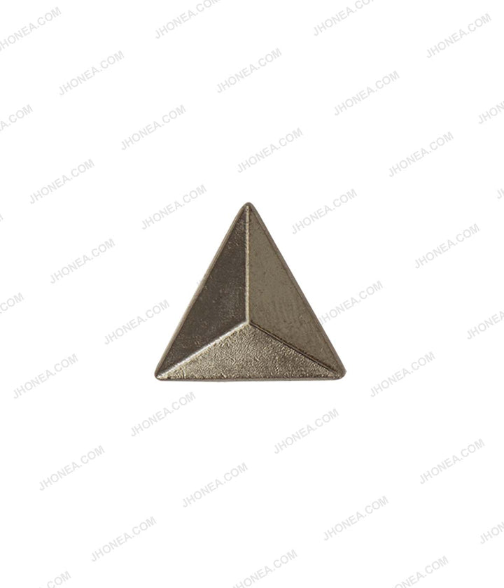 Suit/Blazer Lapel Embellishment Triangle Shape Gunmetal Colour Hotfix Studs