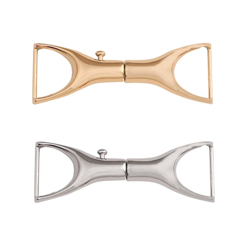 Shiny Unique Hook & Latch Design Cinch Belt Buckle