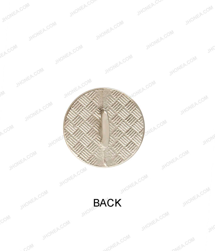 Shiny Gold & Shiny Silver Black Enamel Royal Men's Shirt Buttons