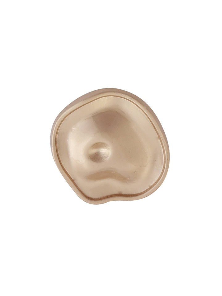 Uneven Round Shape Matte Finish Shank Metal Button