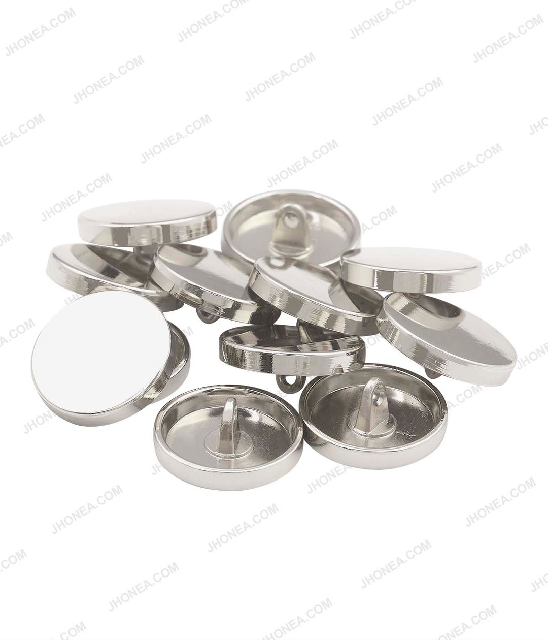 Premium Smooth Shiny Surface Shirt/Coat Classic Loop Metal Buttons