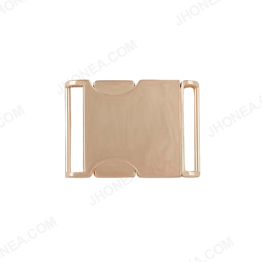 Smooth Shiny Gold 2 Part Side Release Buckle for Straps