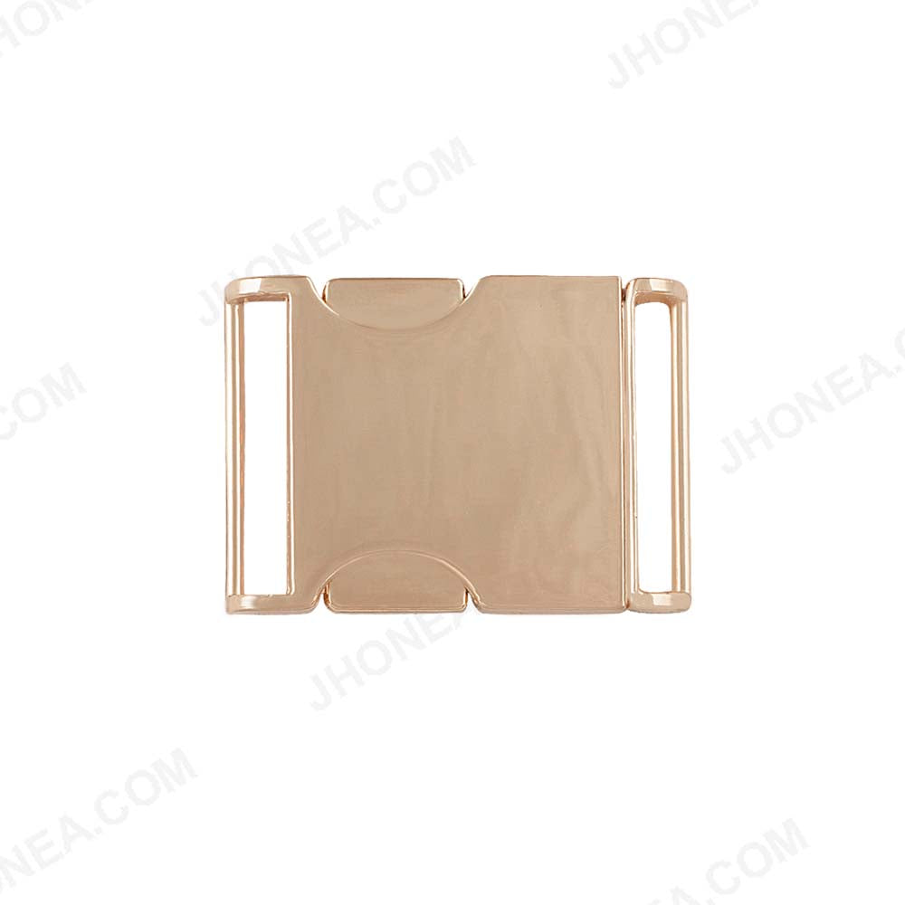 Smooth Shiny Gold 2 Part Side Release Buckle for Straps