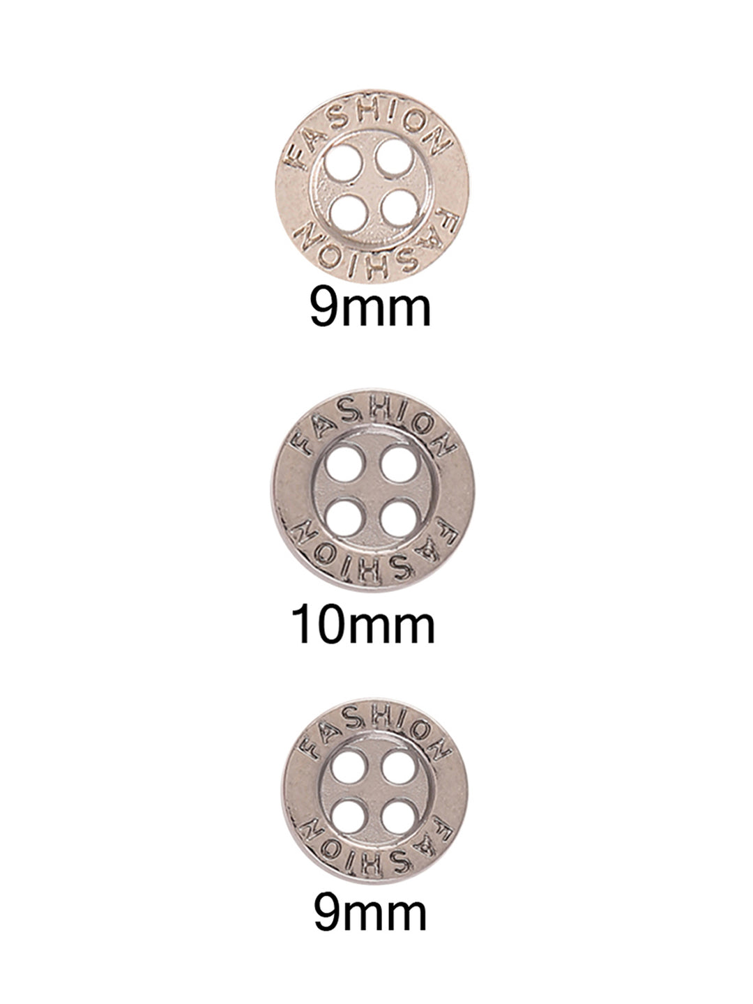 Fashion Round Shape 4-Hole Shirt Metal Button