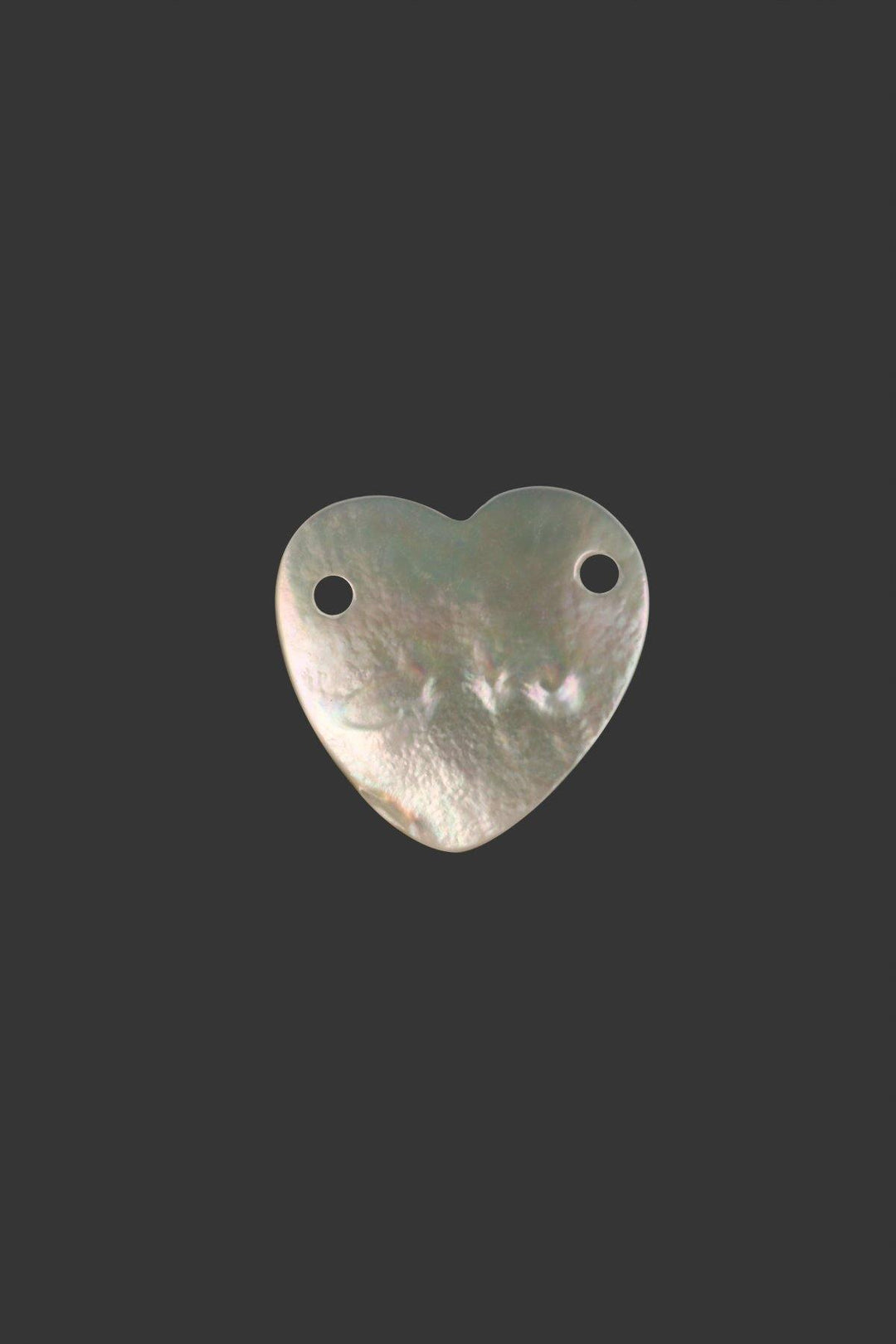 Heart Shape 2-Hole Natural Colour Shirt Button