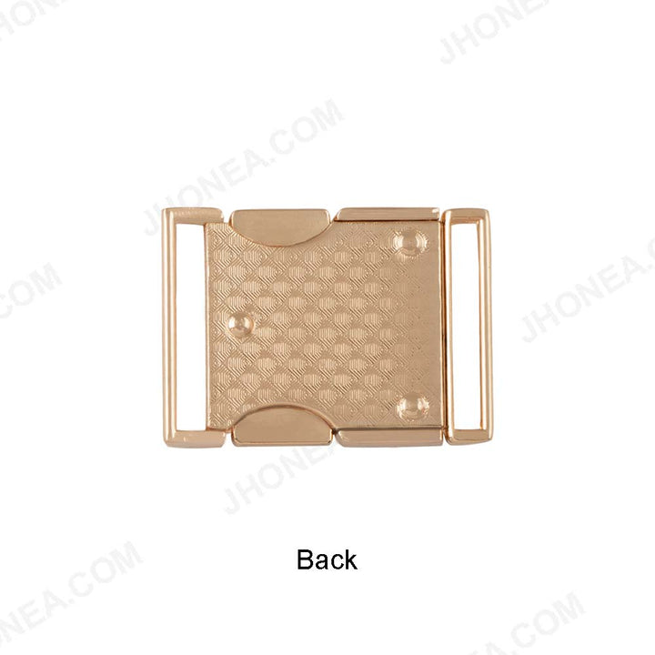 Smooth Shiny Gold 2 Part Side Release Buckle for Straps