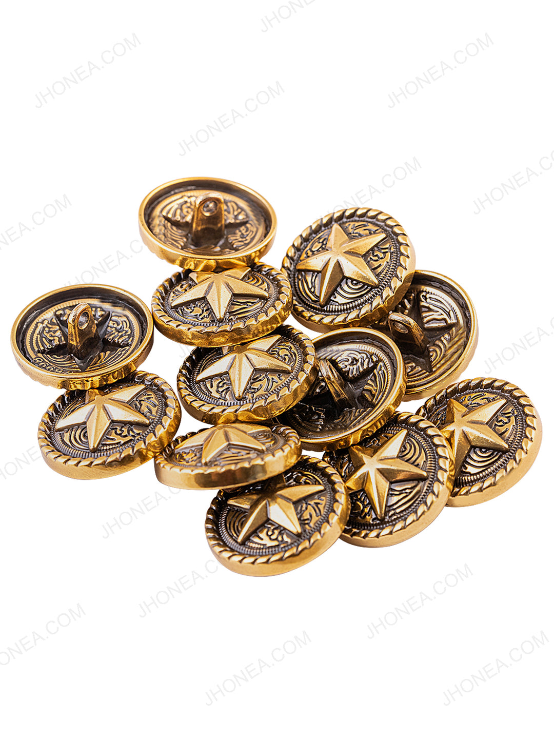 Western Style Antique Gold Indo-Western Buttons