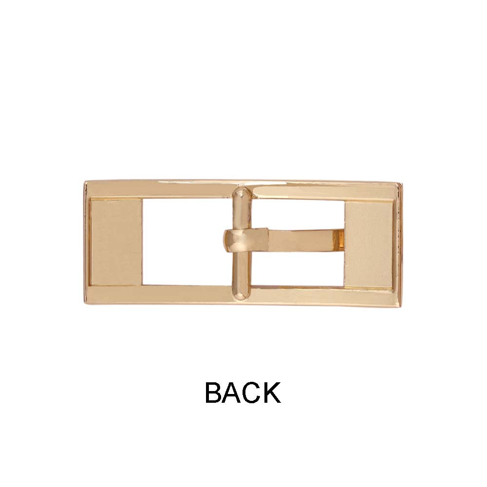 Shiny Rectangular Frame Cinch Belt Buckle