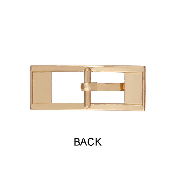 Shiny Rectangular Frame Cinch Belt Buckle