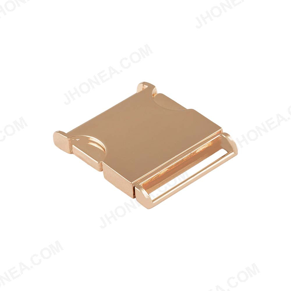 Smooth Shiny Gold 2 Part Side Release Buckle for Straps