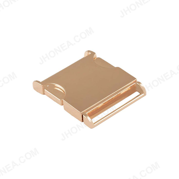 Smooth Shiny Gold 2 Part Side Release Buckle for Straps