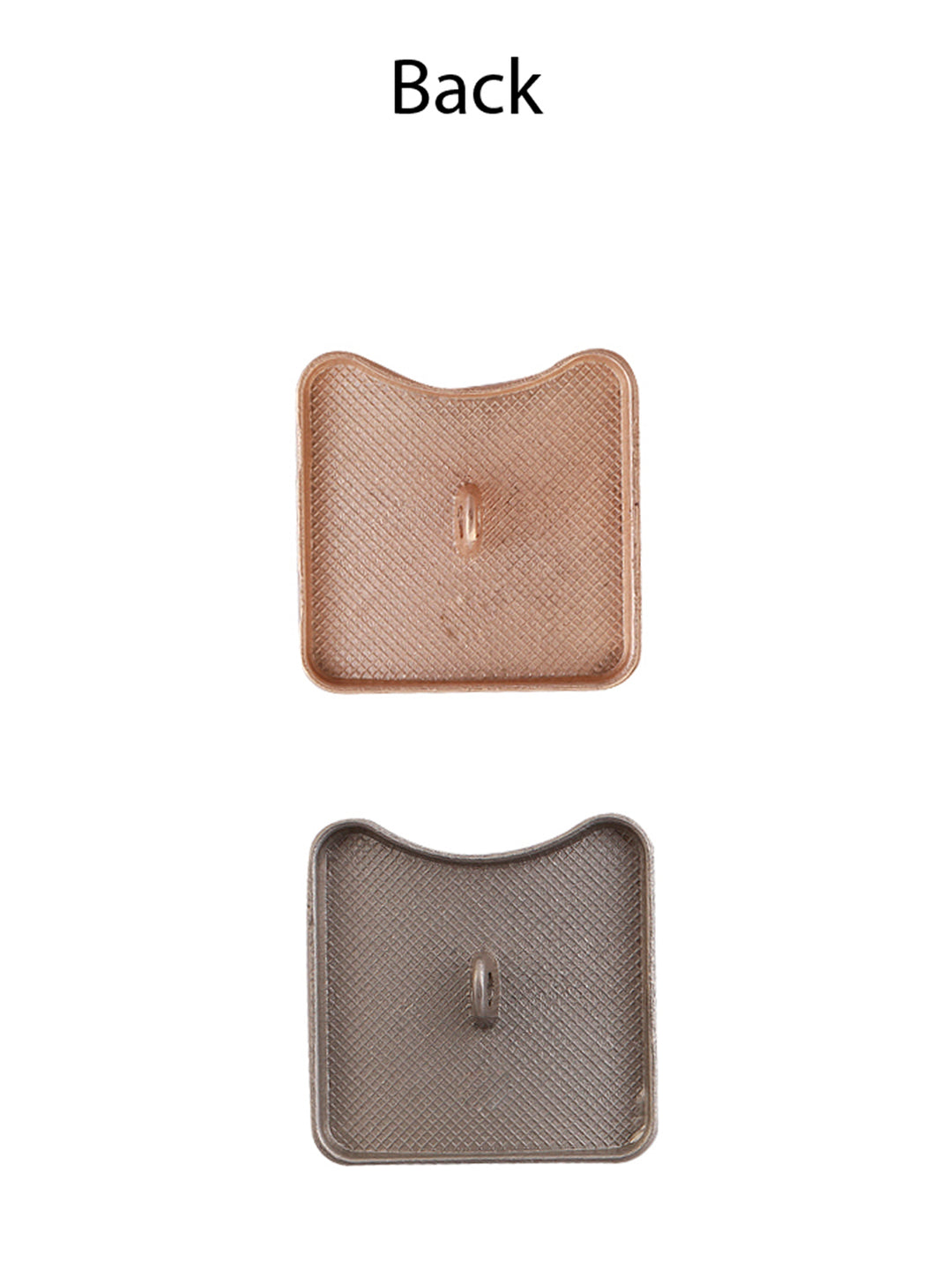 Square Shape Matte Finish Downhole Loop Shank Metal Button