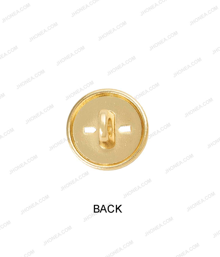 Shiny Gold & Shiny Silver Cutwork Enamel Royal Regal Buttons
