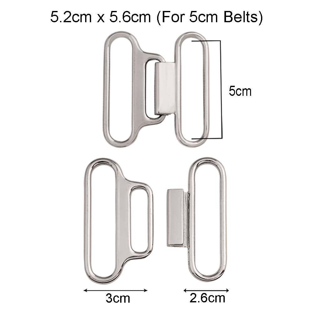 Classic Structured Shiny Closure Clasp Belt Buckle