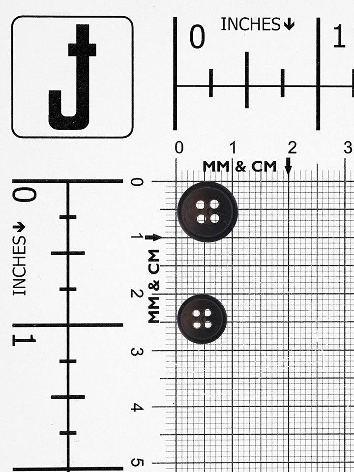 Excellent Dark Brown Color Round Shape Shirt Button - Jhonea Accessories